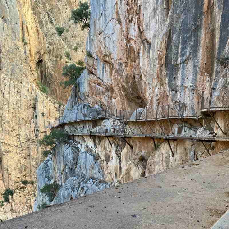 New and old trial caminito del rey