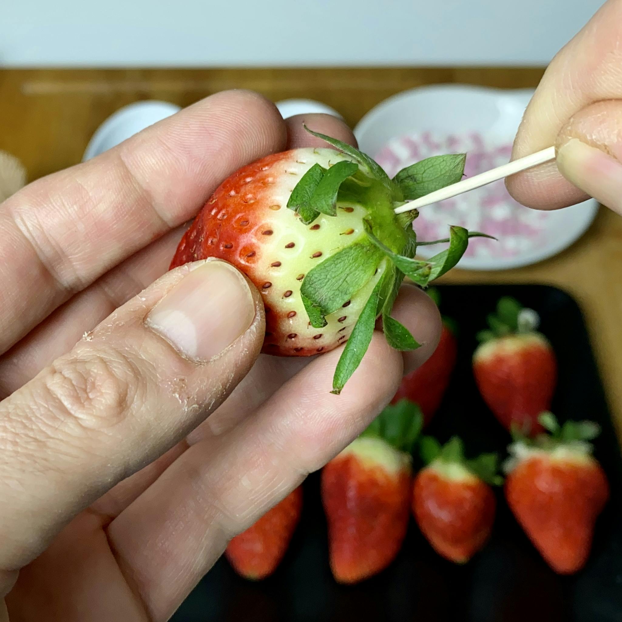 Fresas con chocolate