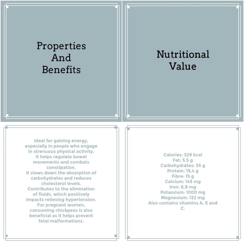 chickpeas nutritional facts
