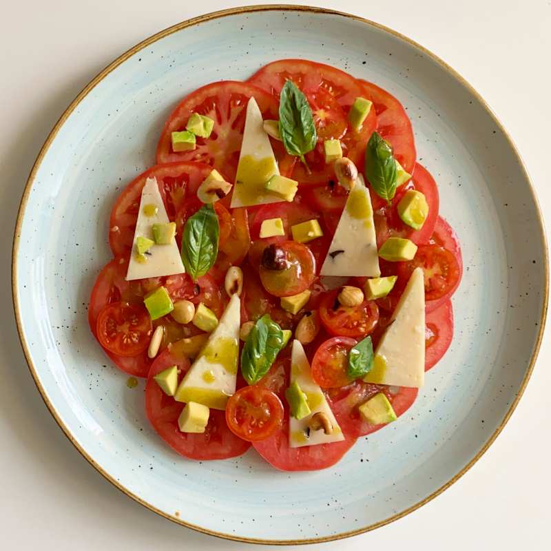 Refreshing Tomatoes and Black Olive Cheese salad | Chef H. Delgado