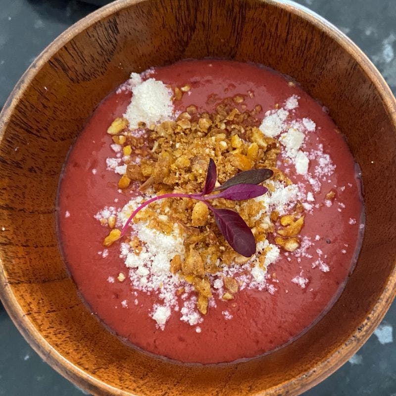 Cherry gazpacho