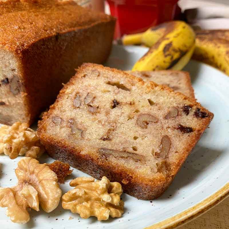 Banana Bread with Walnuts and Chocolate Chips Recipe 
