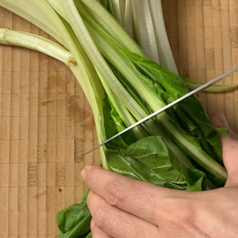 Chopping chard