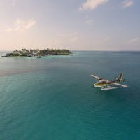 Landing on Cheval Blanc Randheli Private Island