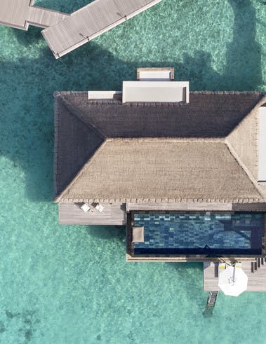 Water Villa on stilts│ Cheval Blanc Maldives Hotel