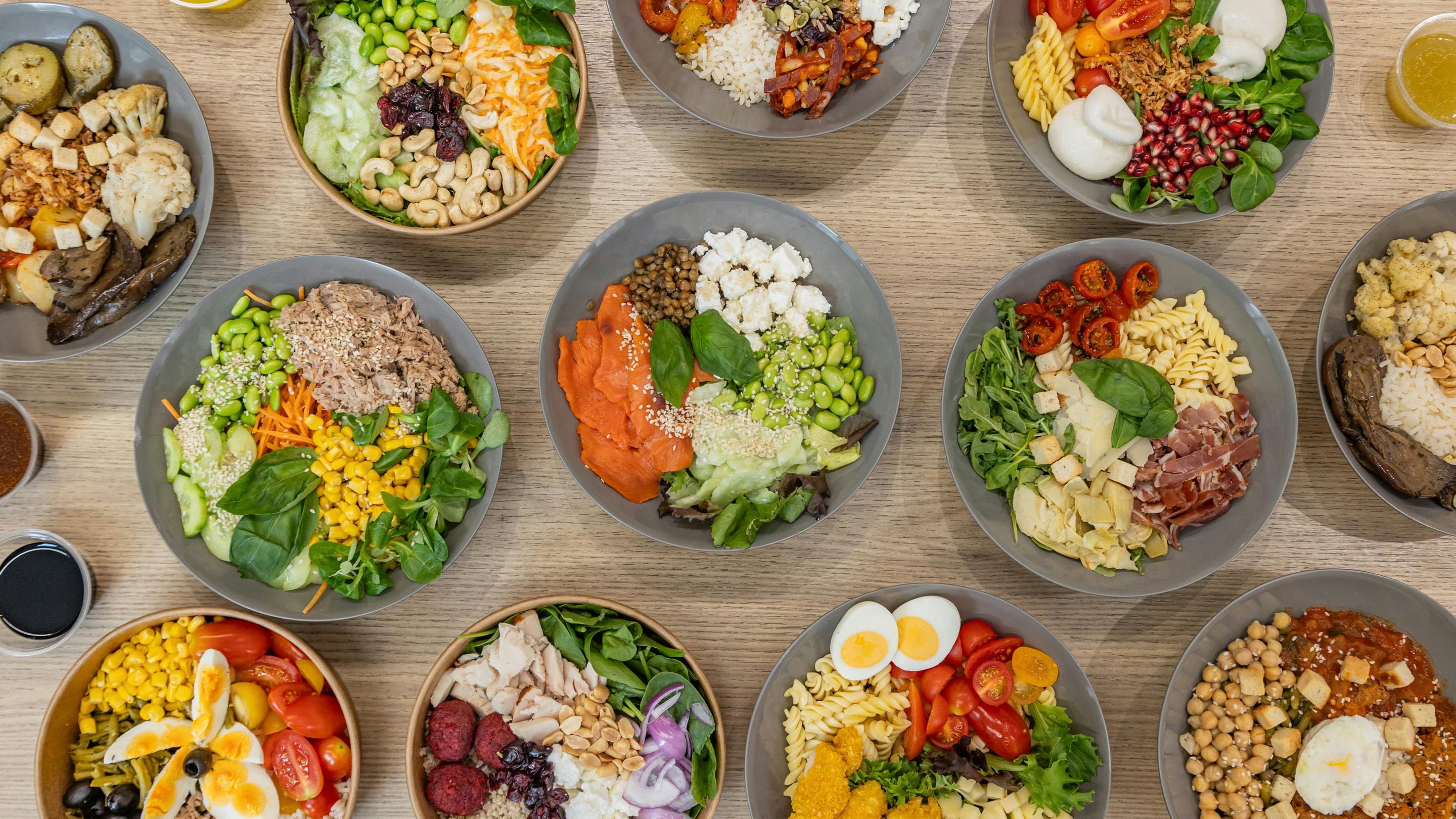 Salades fraiches à emporter ou sur place