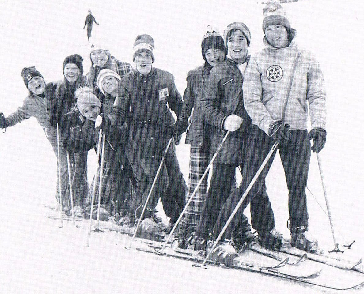 Chicopee - 1970-1979 - group of skiers 