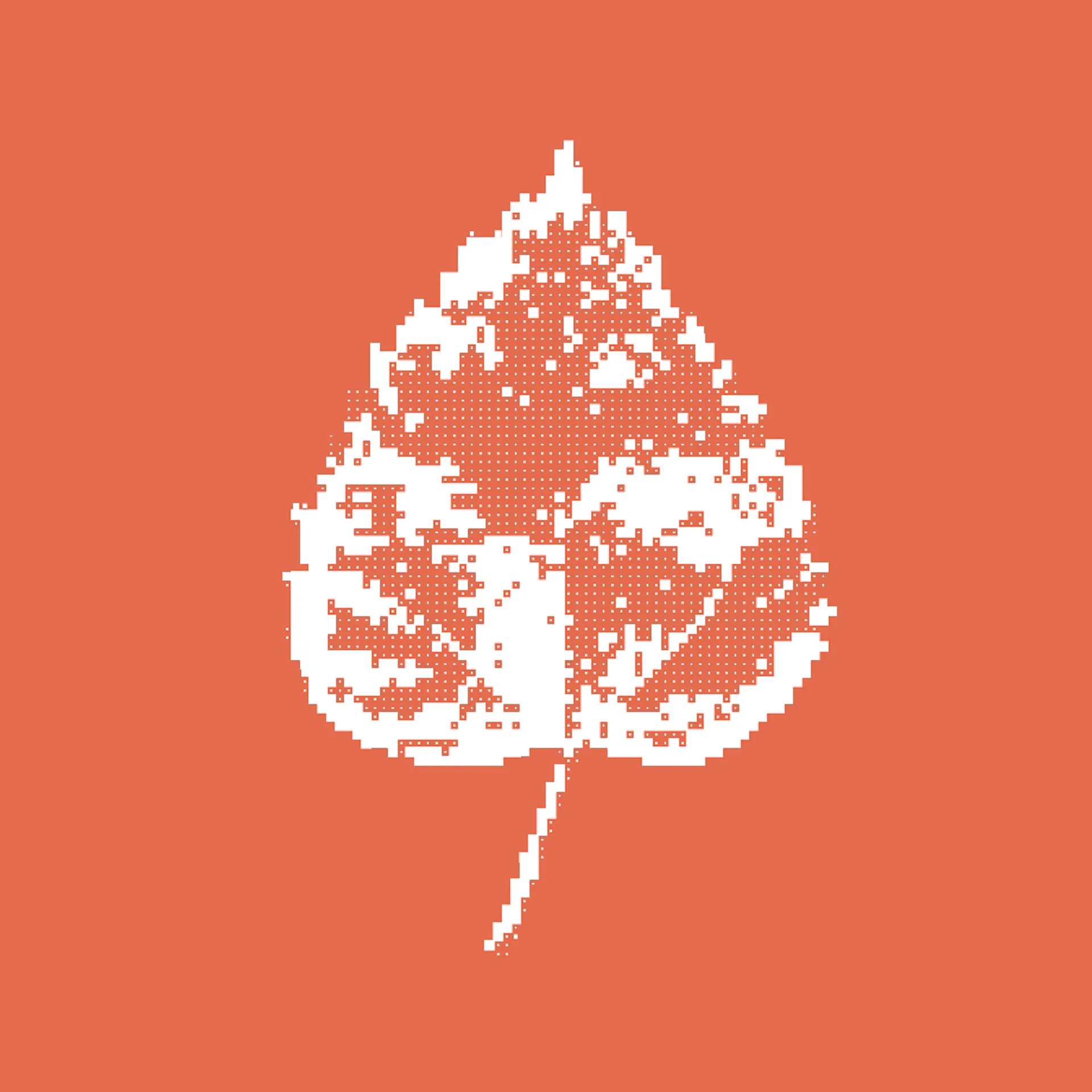 leaf pixel illustration