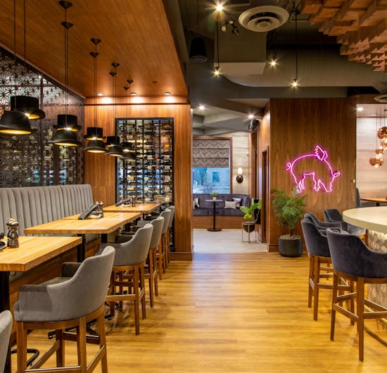 Interior of Chop in the Chop Sherwood Park