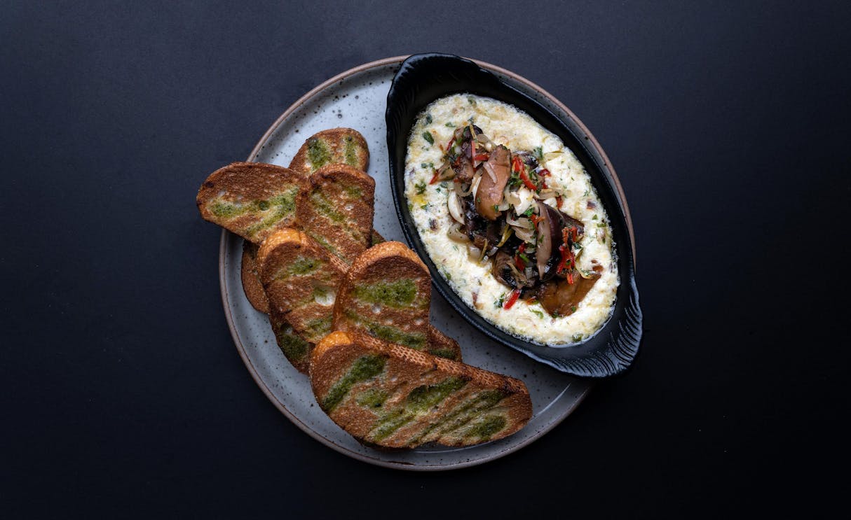 Wild Mushroom & Goat Cheese Dip