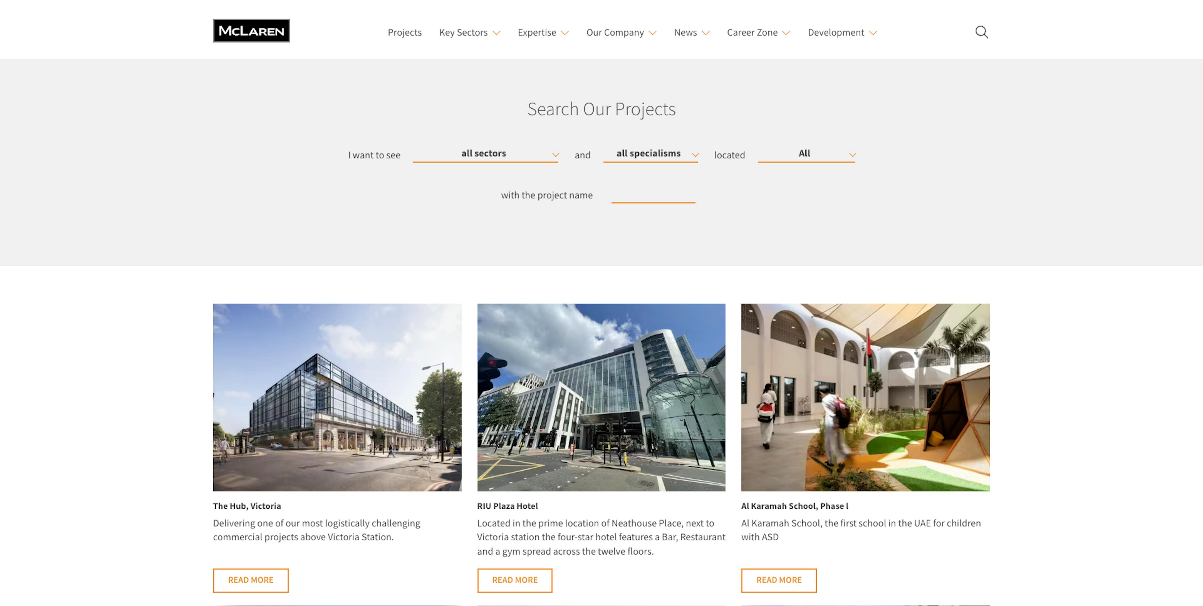 mclarengroup.co.uk - Project Search