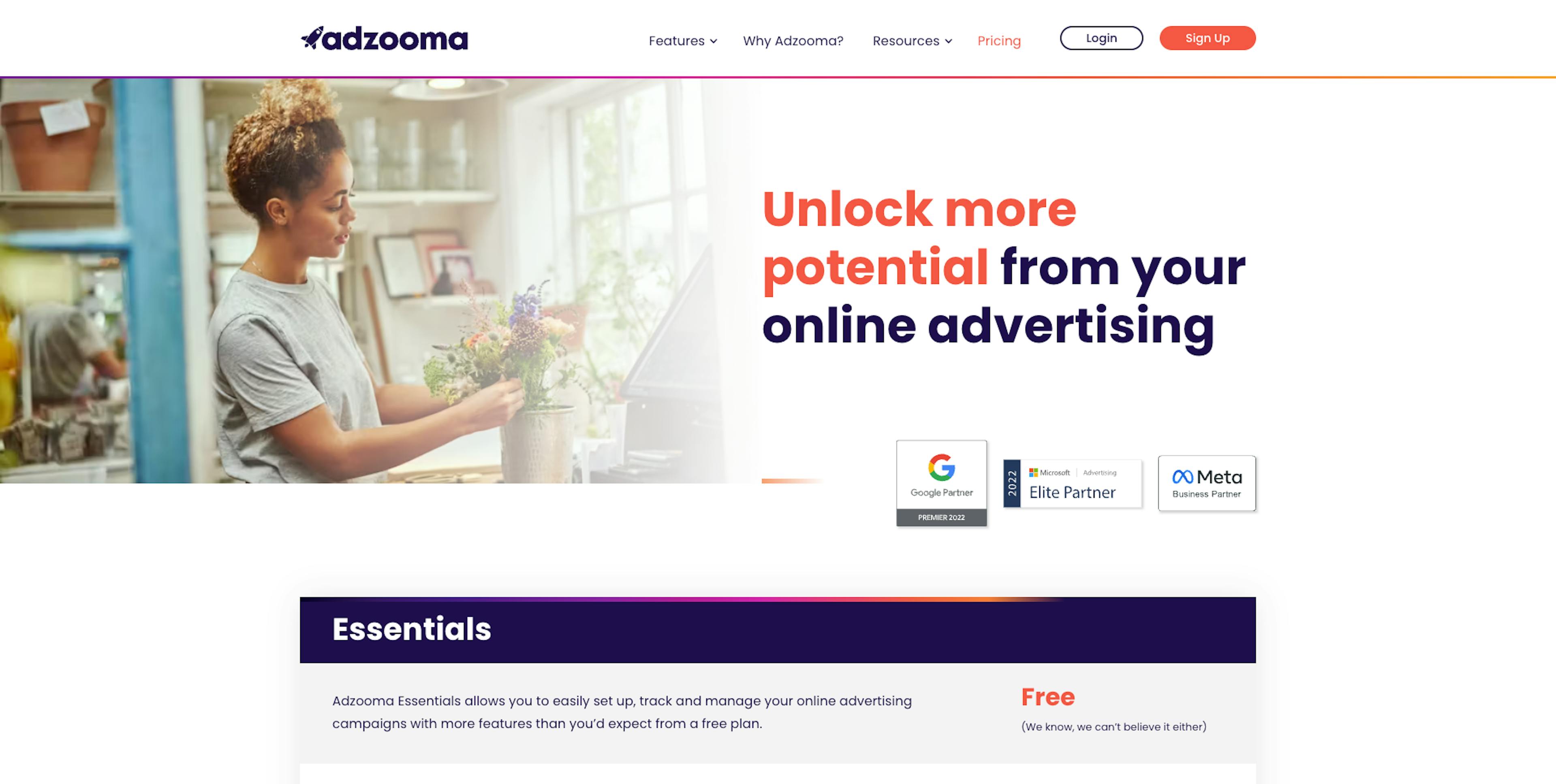 adzooma.com - Pricing Page