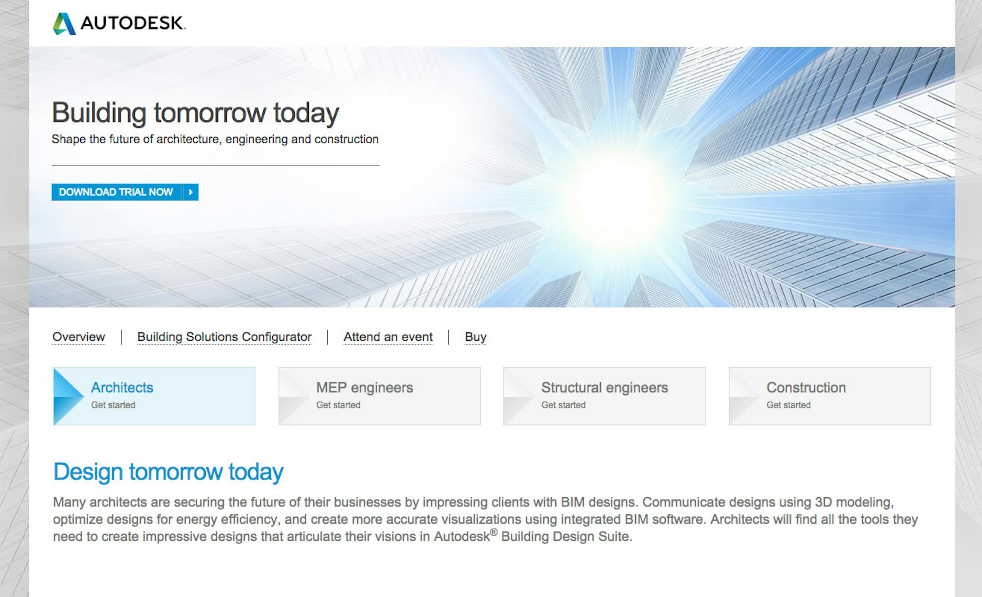 Autodesk Build Today - Home Page