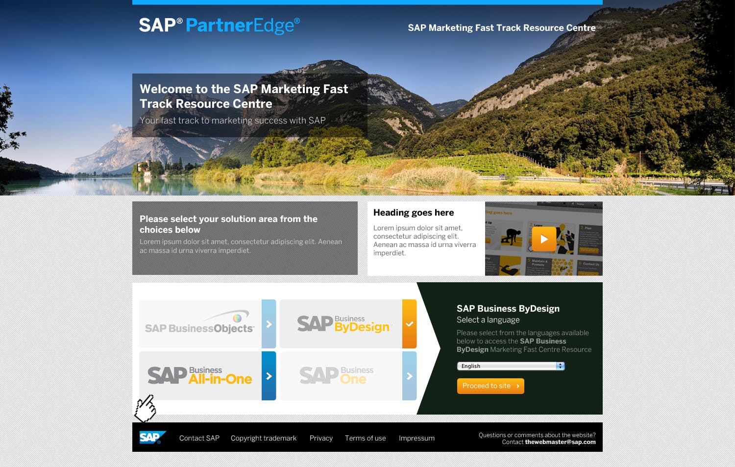 SAP Marketing Fast Track - Home Page