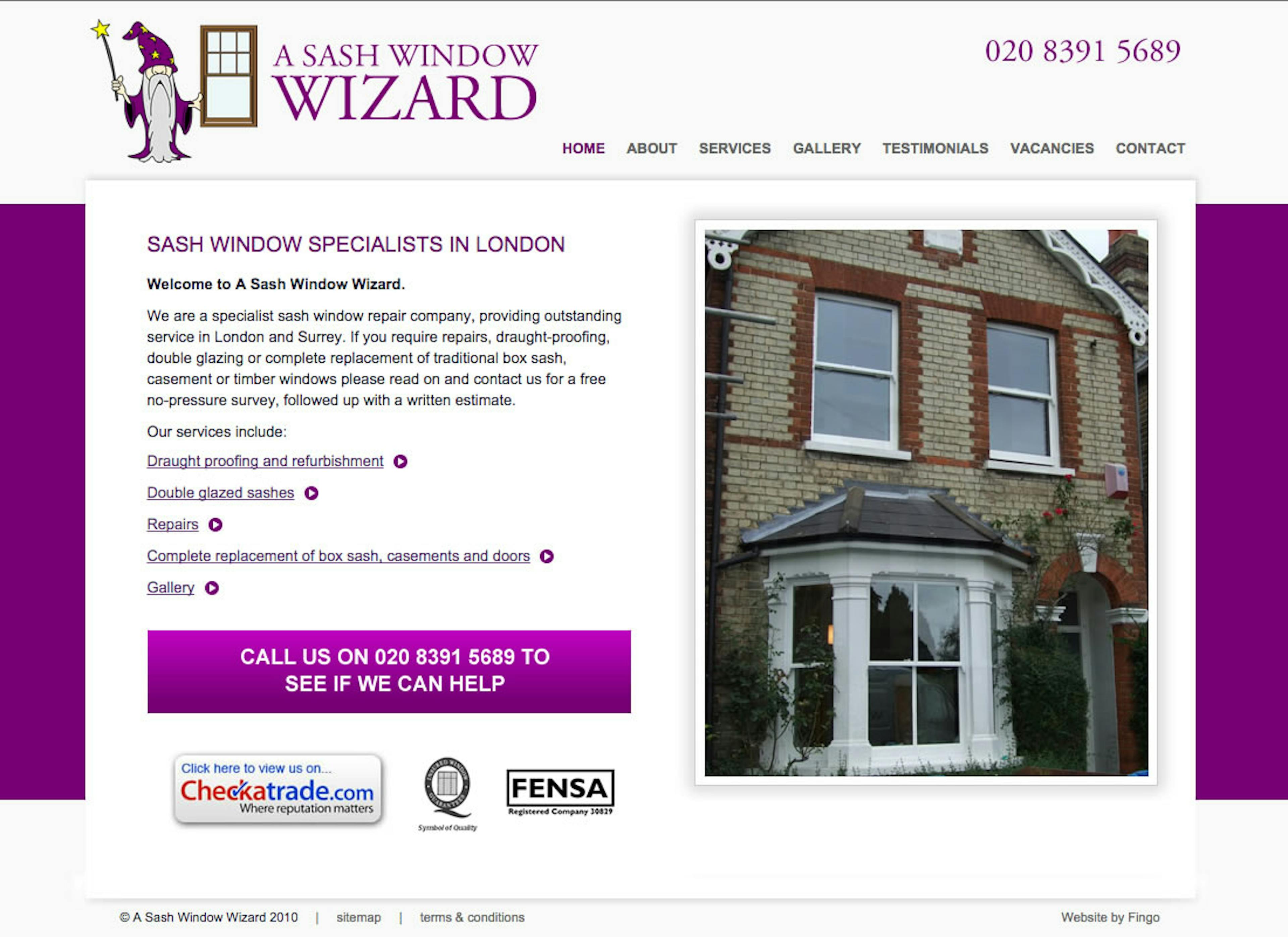 A Sash Window Wizard - Home Page