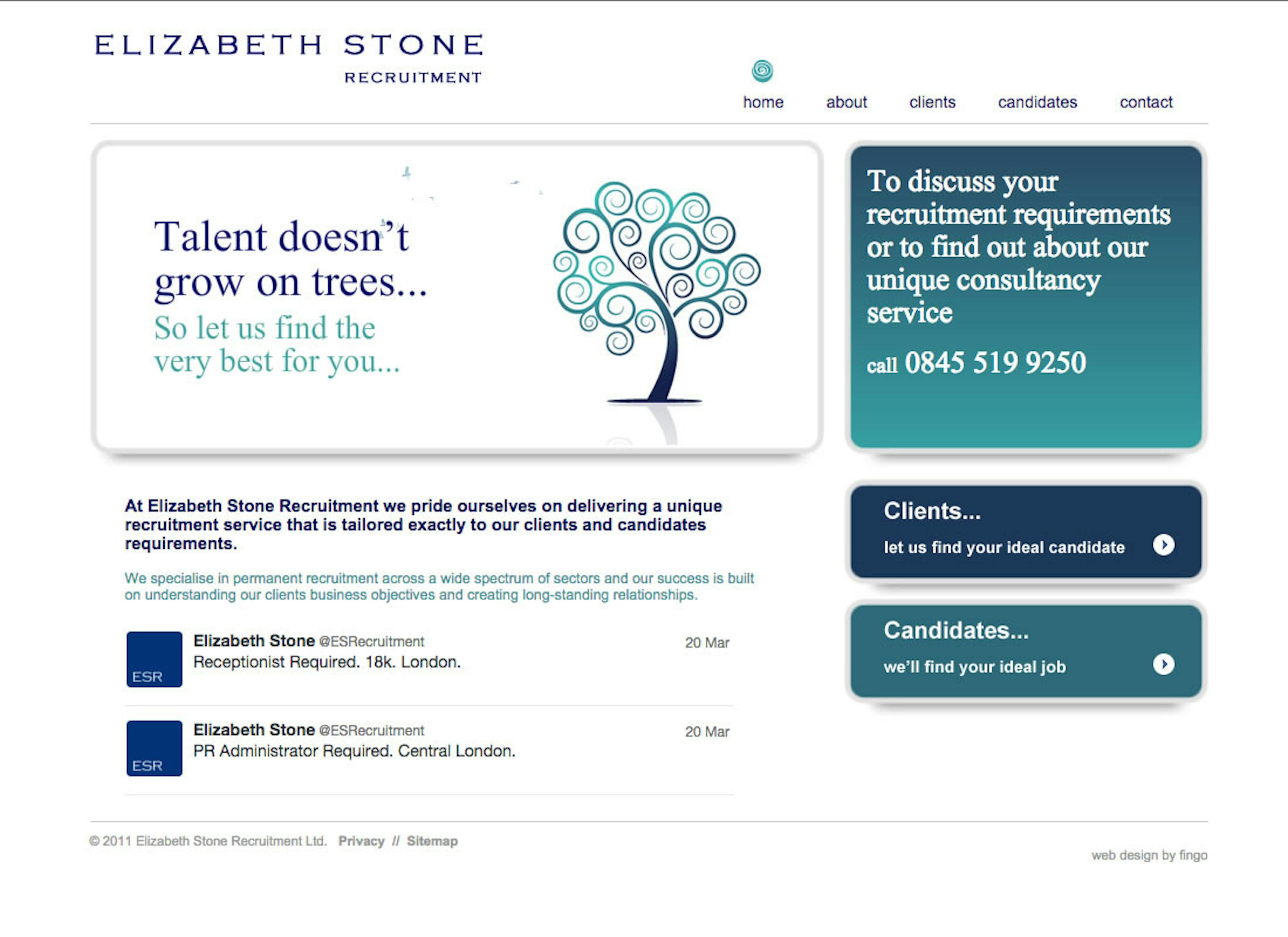 Elizabeth Stone Recruitment - Home Page