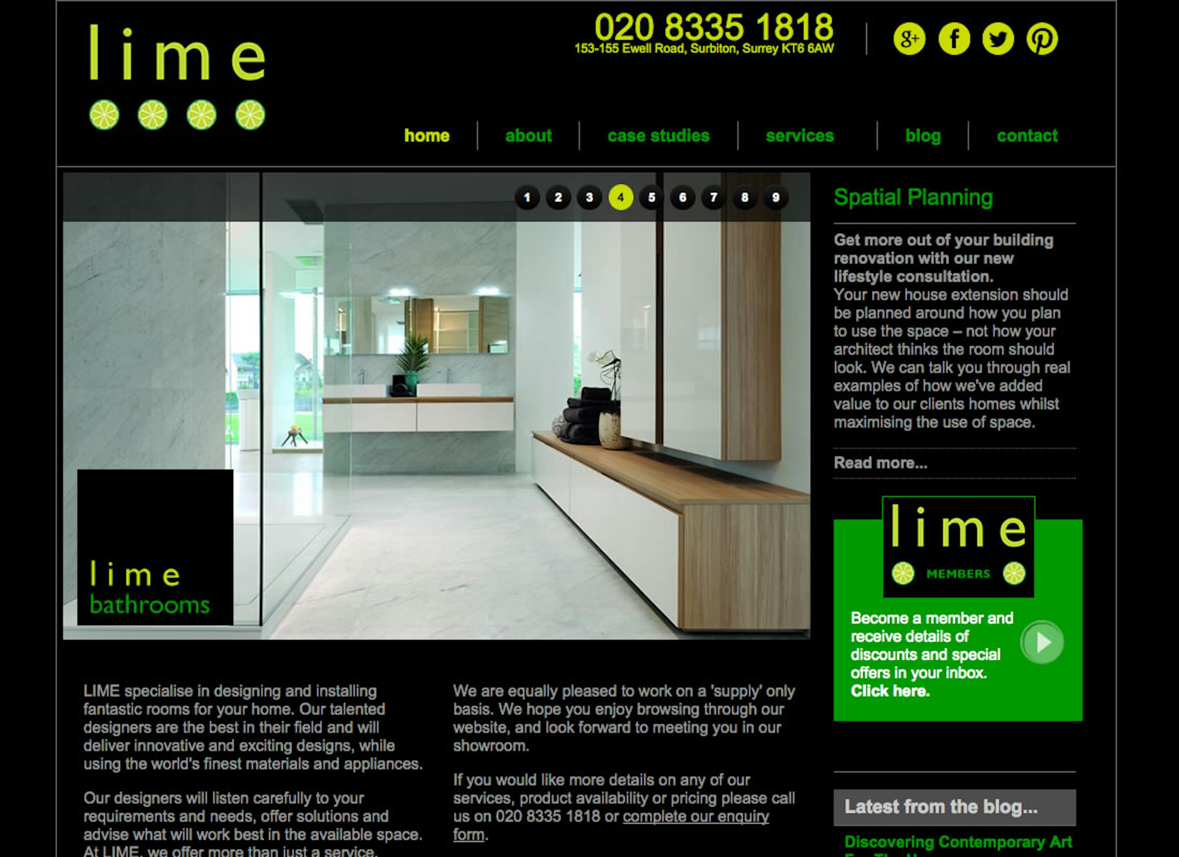 Lime Showrooms - Home Page