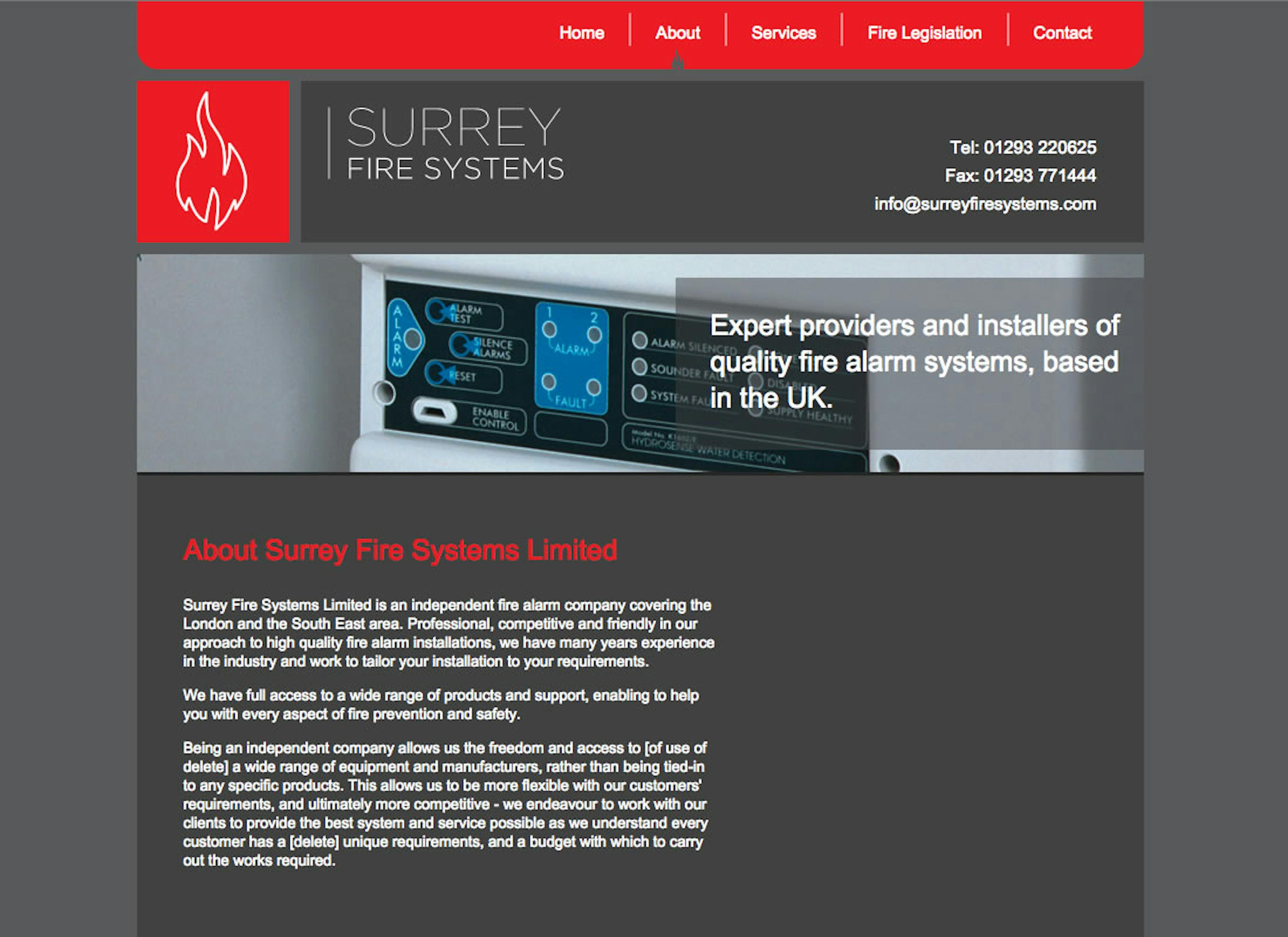 Surrey Fire Systems - About Page