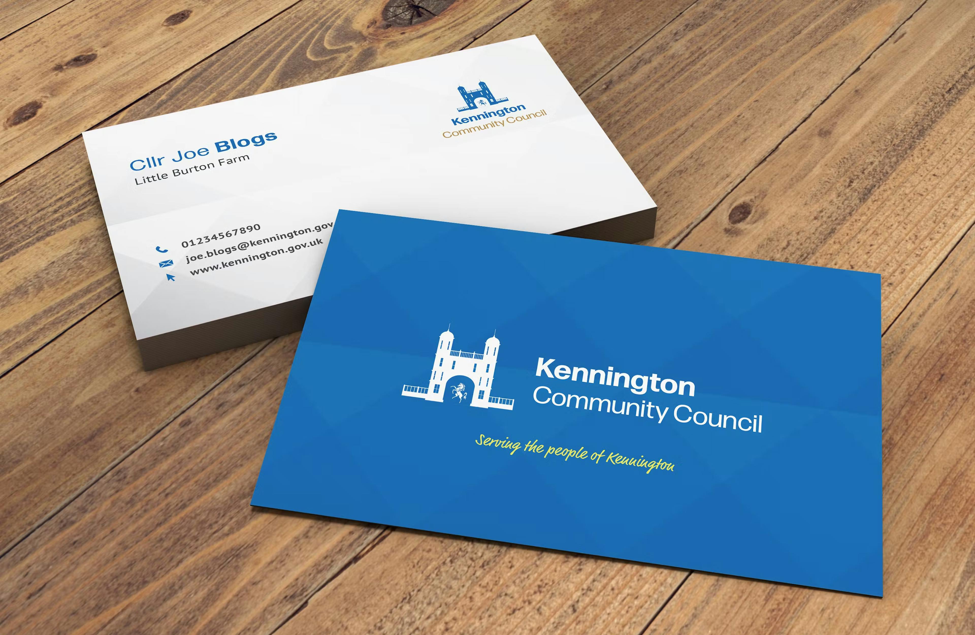 Kennington Community Council - Business card design