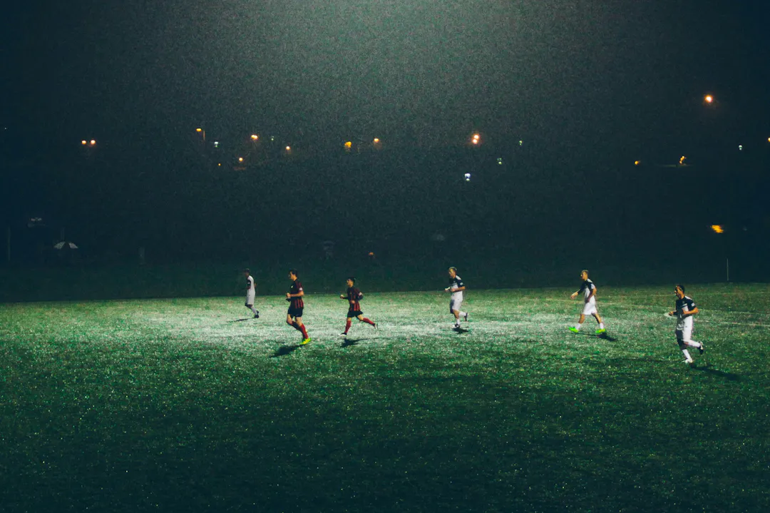 Casual football match