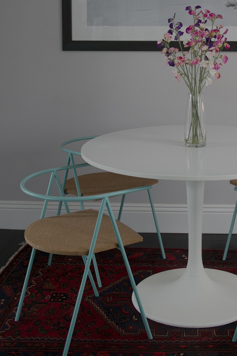 Tailored Timperly Chair - Blue and Cork Timperly Chair
