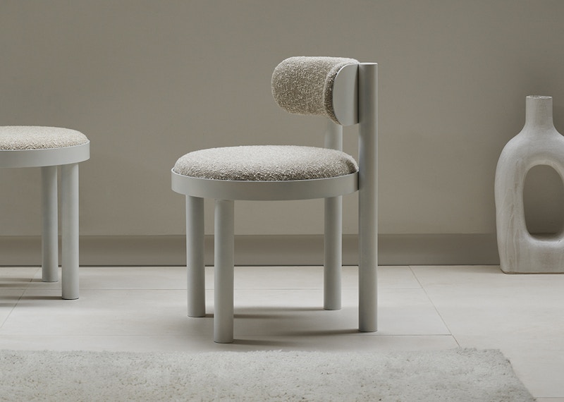 Abinger Occasional Chair in cream Boucle fabric