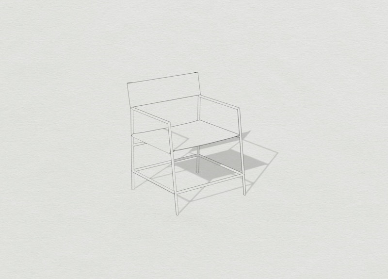 Metal Armchair - Leather Armchair
