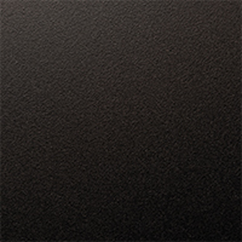 Black powder coating sample