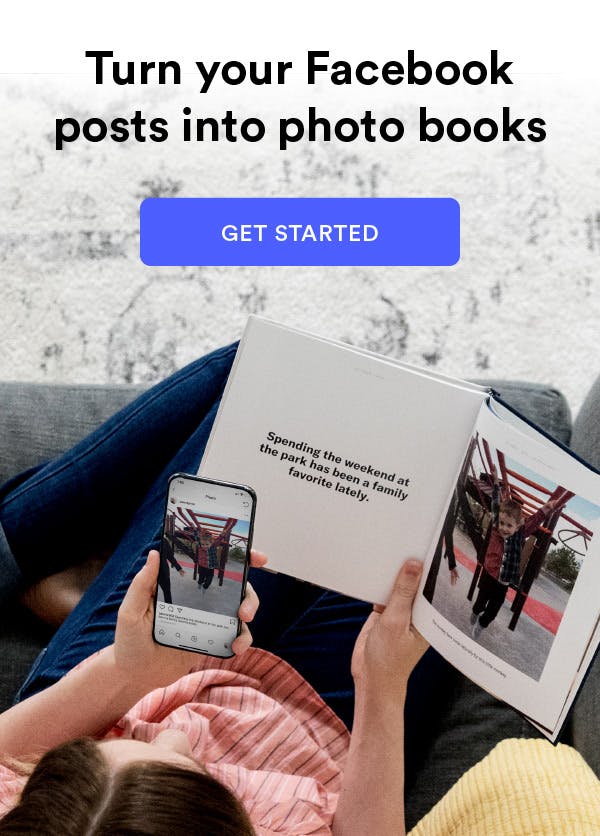 Turn your Instagram posts into photo books.