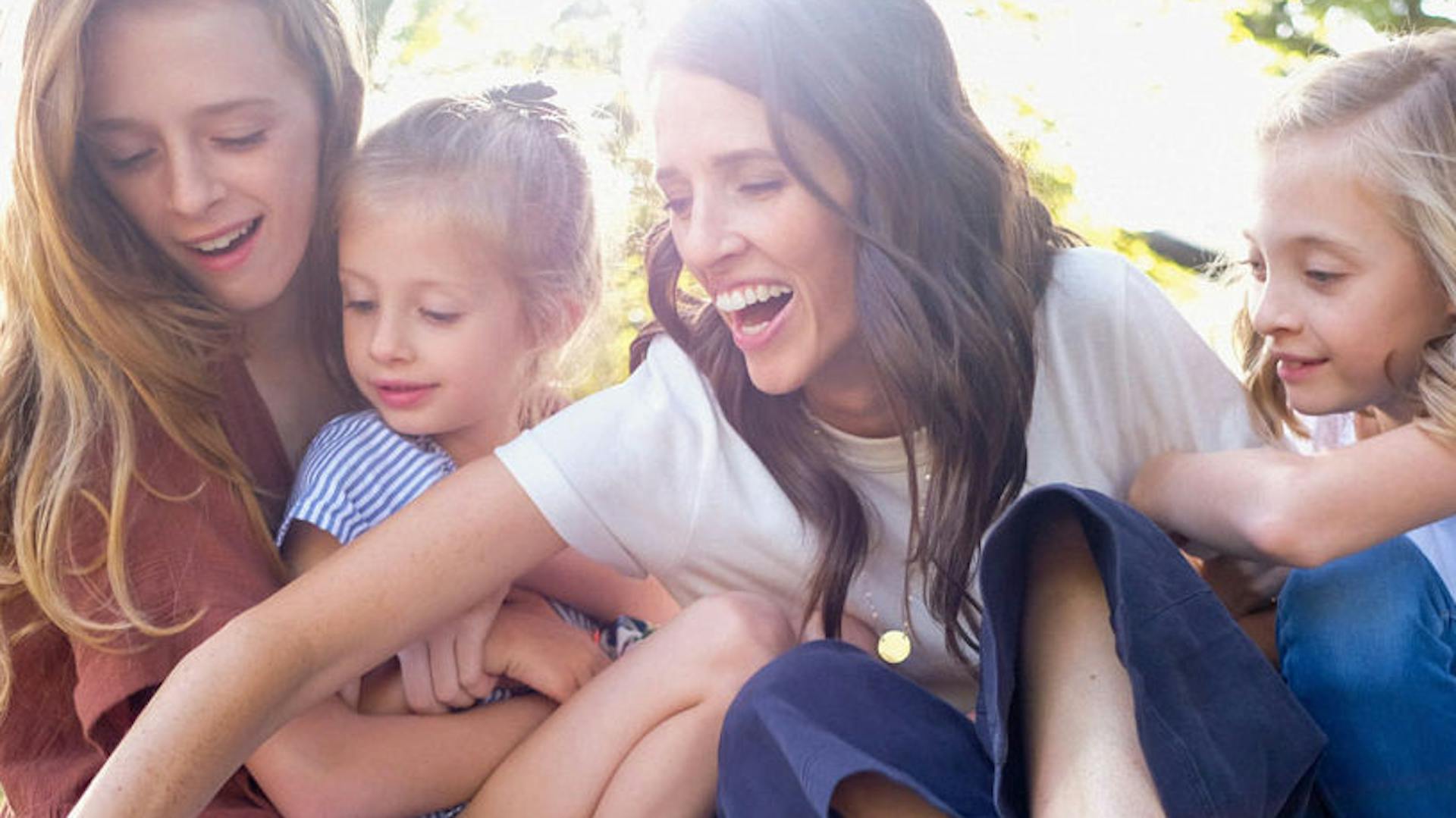 Ralphie Jacobs with her children practicing positive parenting