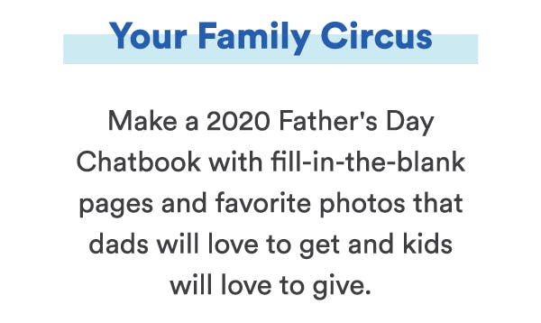 Make a 2020 Father's Day Photo Book with fill-in-the-blank pages and favorite photos