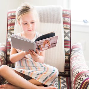 Young girl with Chatbooks