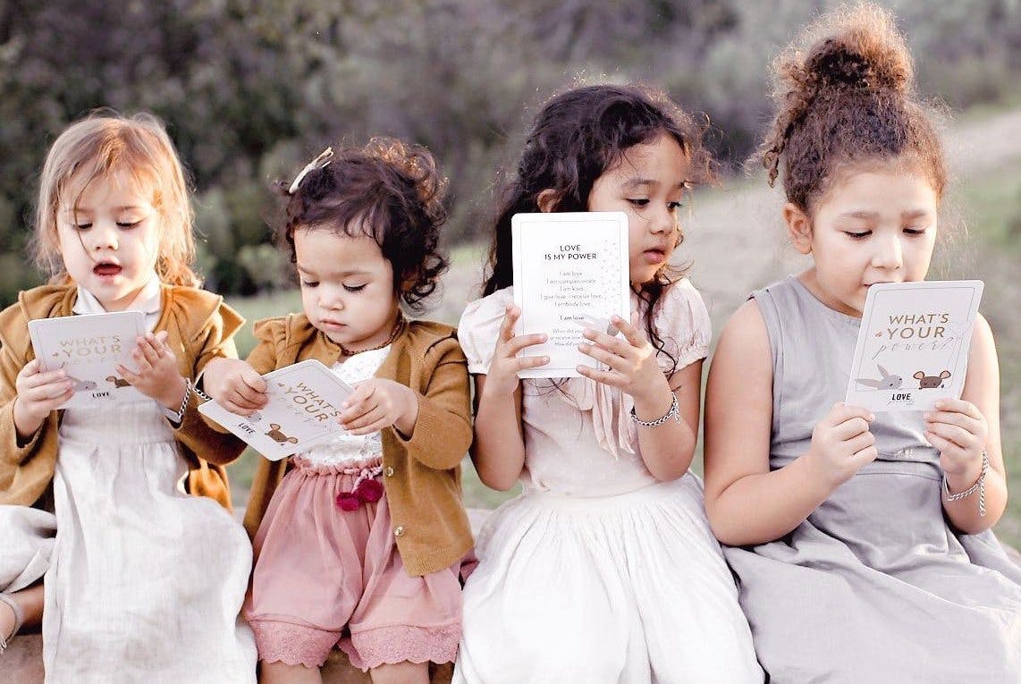 Affirmation cards for kids made by Love Powered Co.