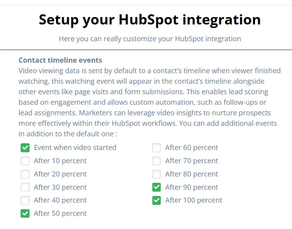 Granular video engagement events for marketing automation