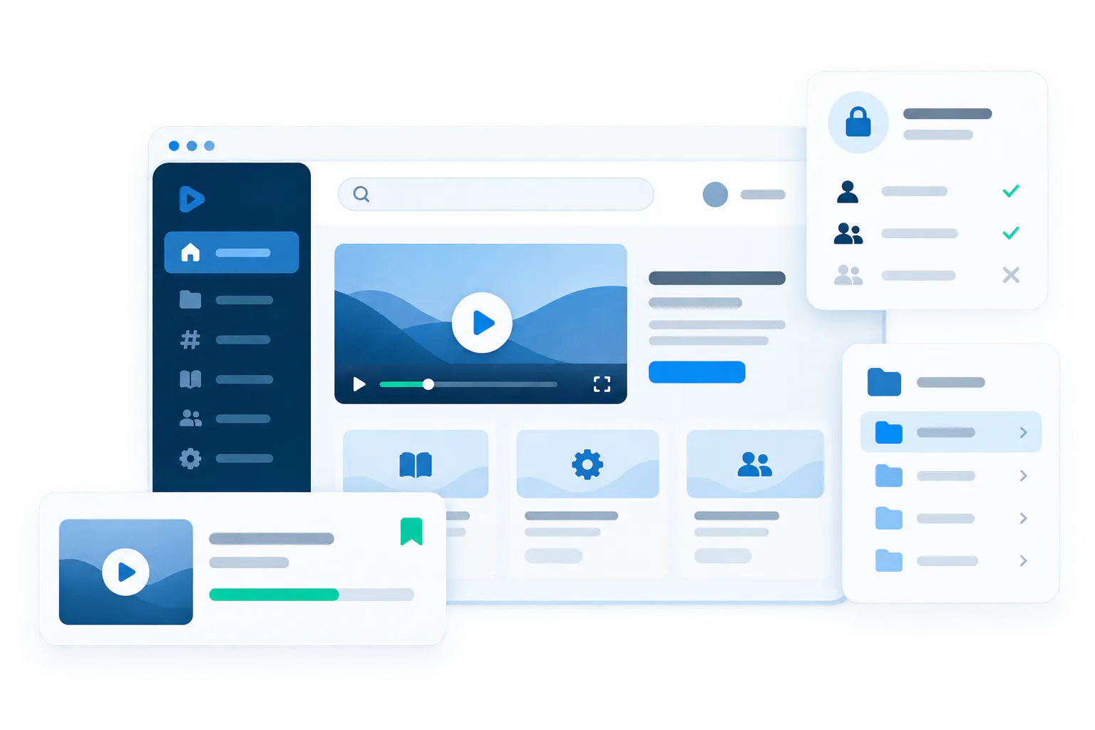 Build a video knowledge portal people return to - Tube Hero Mockup
