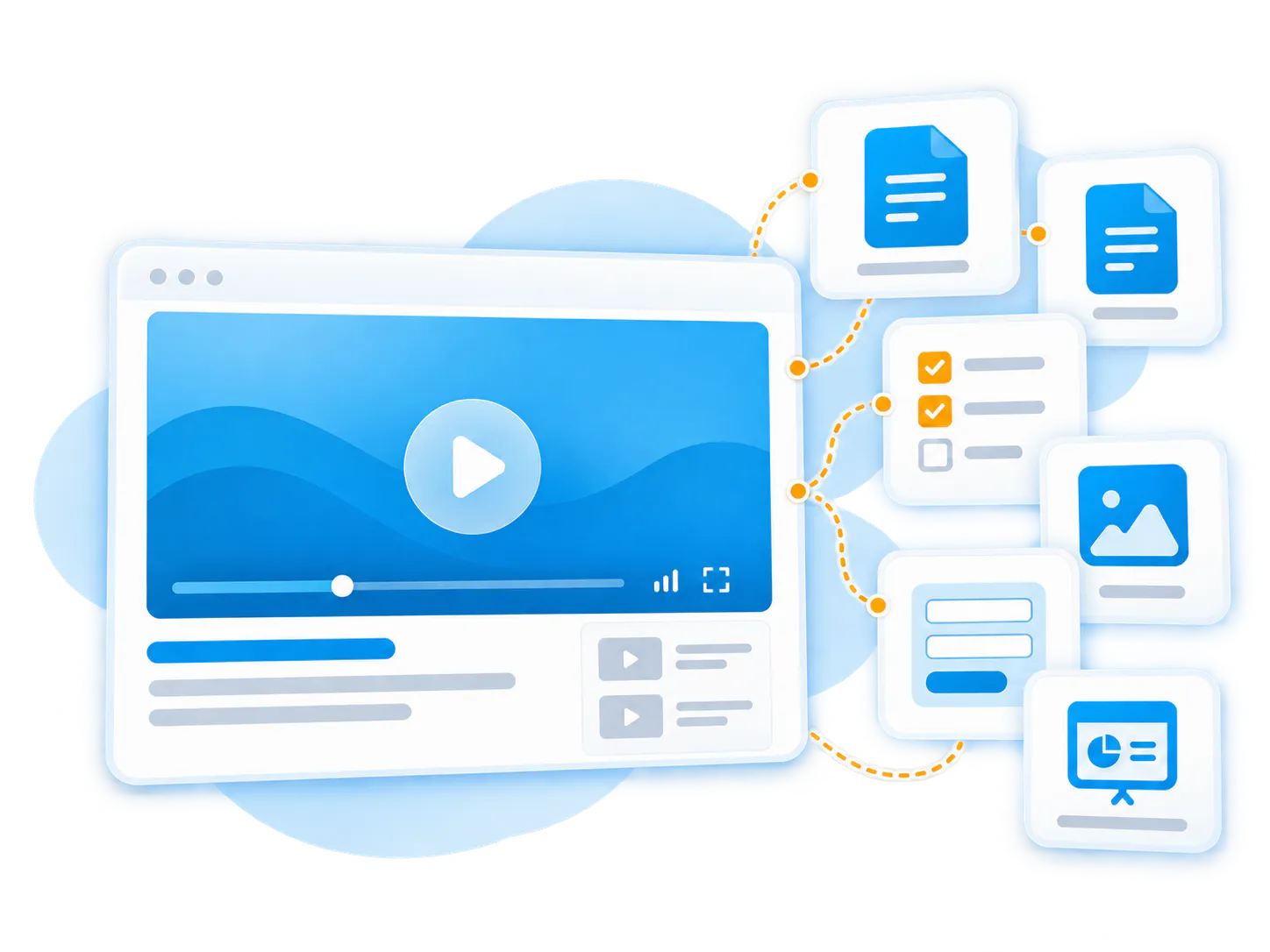 Workflow videos and supporting source documents kept together