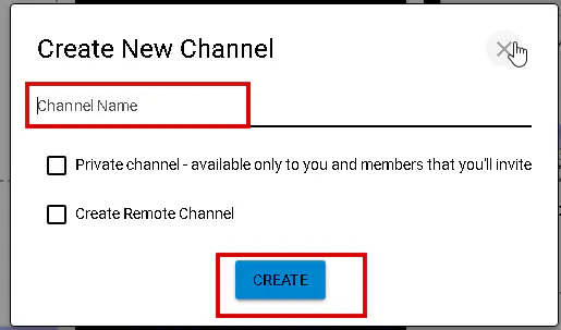 Create Public Channel in CincoTube