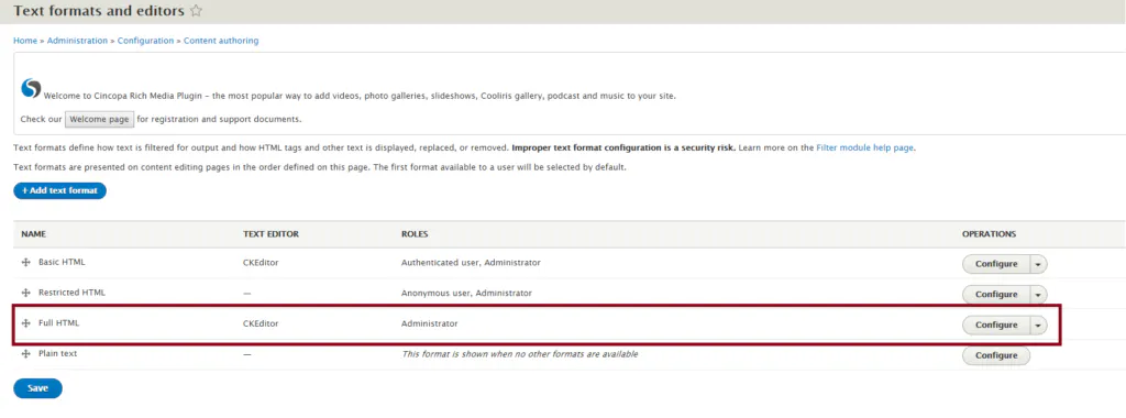 Cincopa For Drupal Module