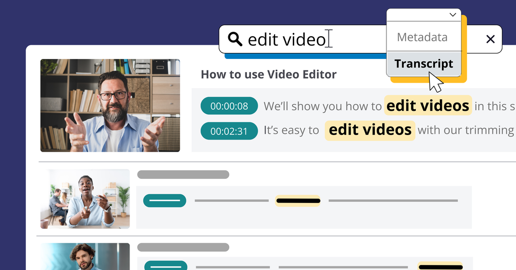 Smart Search: Instantly Find Media — Cincopa product update illustration