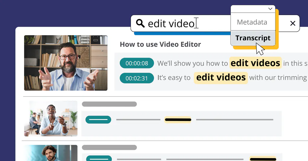 Smart Search: Instantly Find Media — Cincopa product update illustration