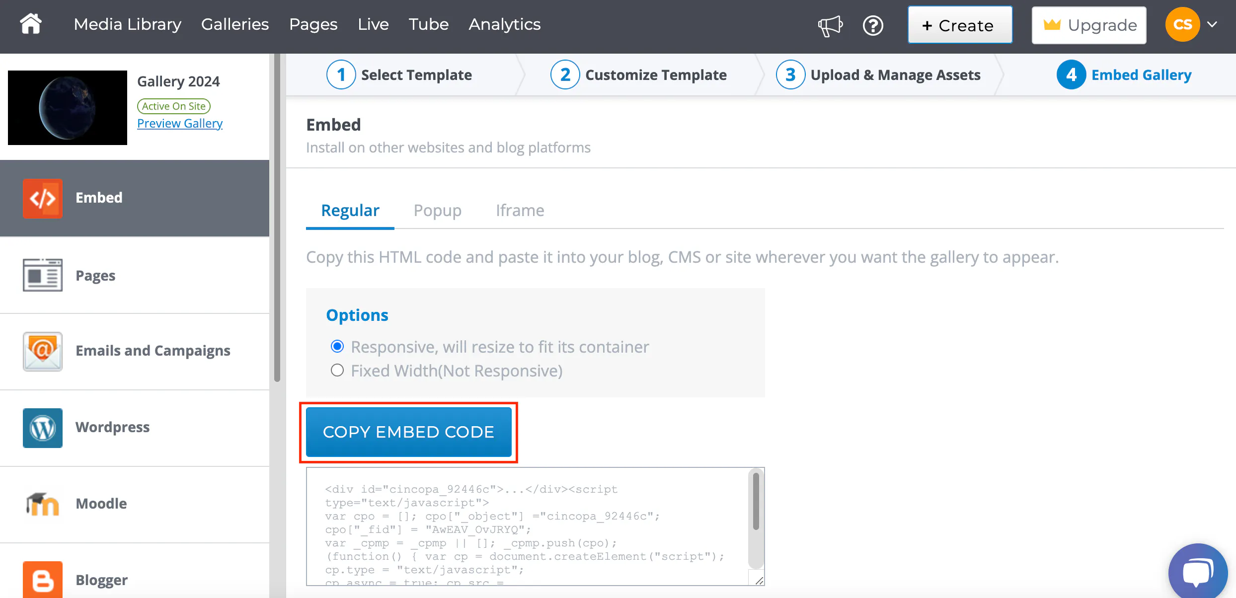 Embed Content in WordPress using HTML