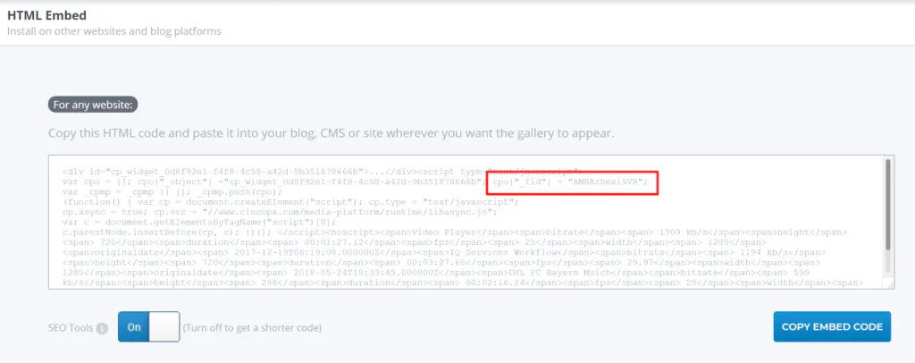 Gallery Embed VS Asset Embed