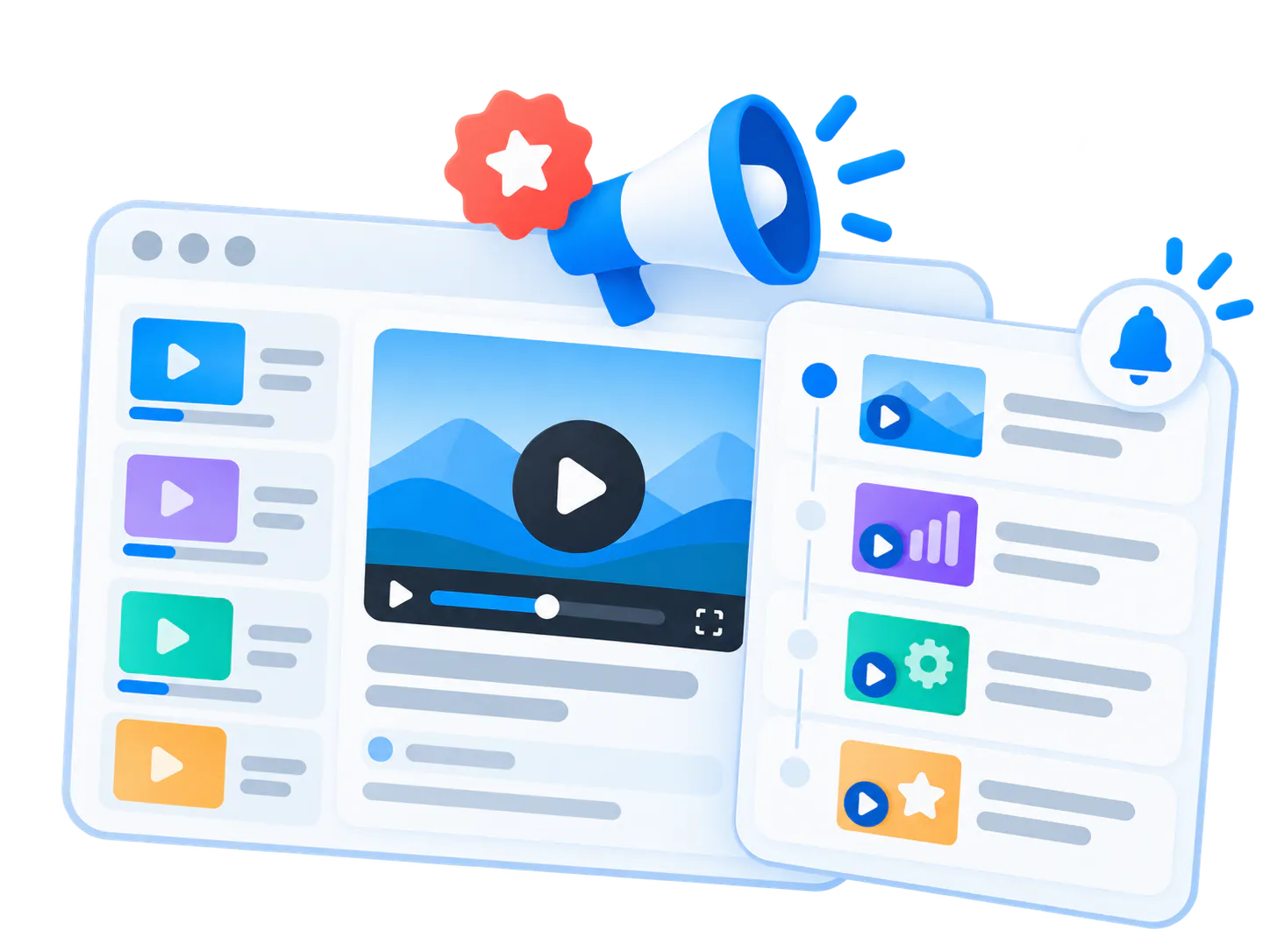 Product update videos explaining release changes and related documentation