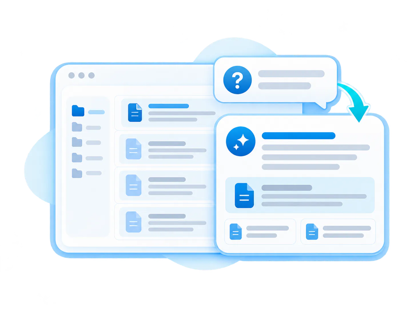 Direct answers in text
