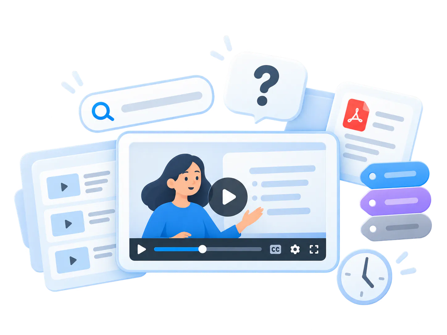 Traditional video library — Passive medium