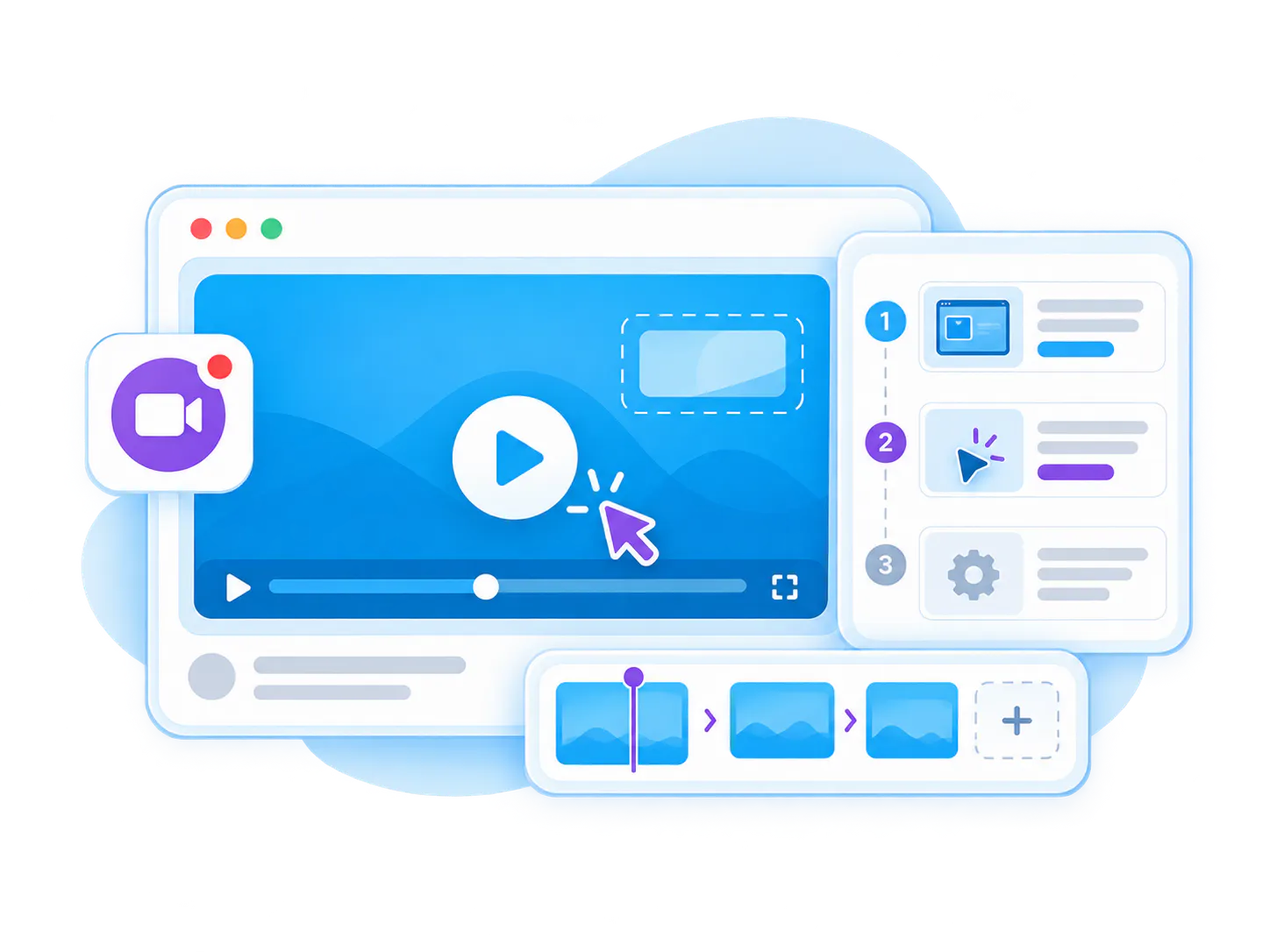 Capturing visual system steps as a reusable workflow recording
