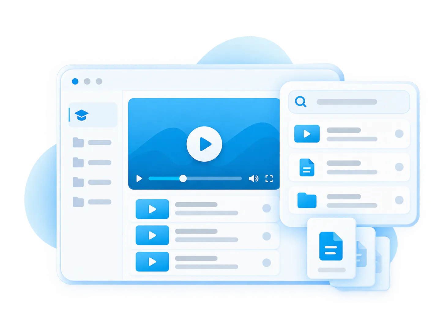 Employee training video library
