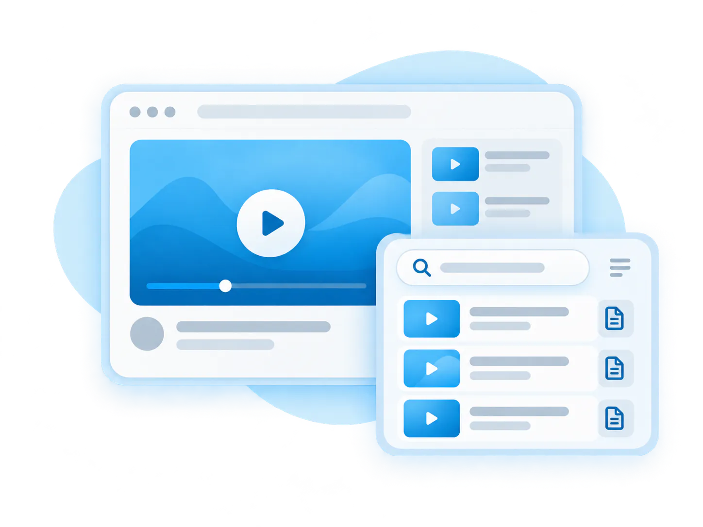 Internal announcement videos