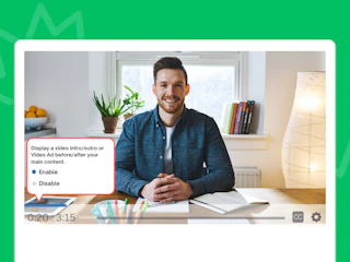 Promote with Pre-Roll/Post-Roll Videos — Cincopa product update illustration
