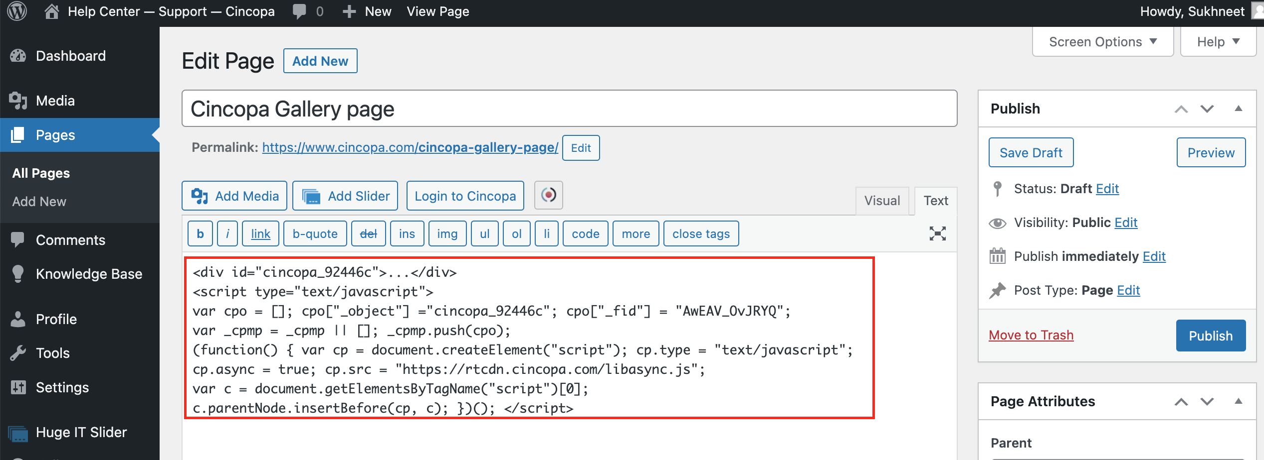 Embed Content in WordPress using HTML